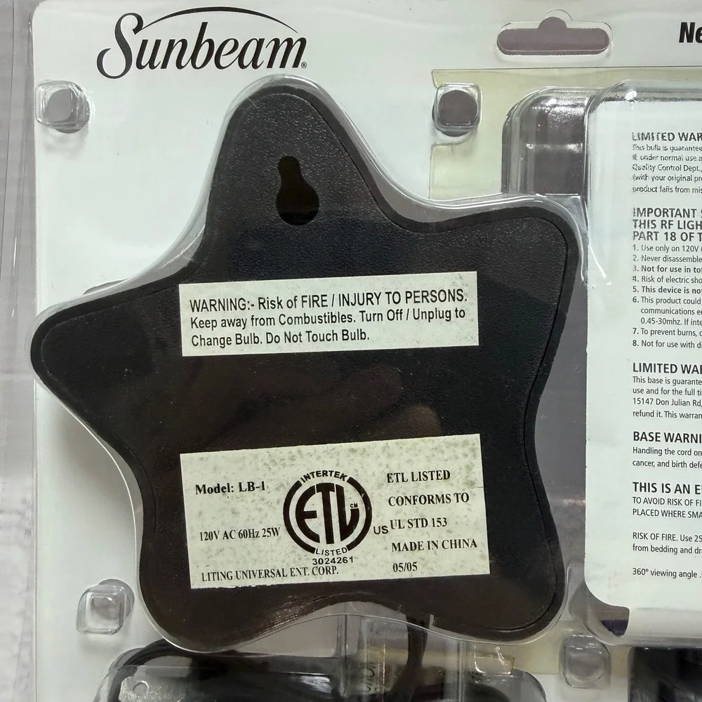 Sunbeam Flamingo Neon Art Light Bulb with Star Base New